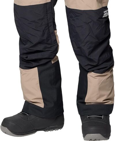 Mountain Hardwear، بنطلون مريلة First Tracks - للرجال، Dunes/Black، L/Reg in Saudi Arabia