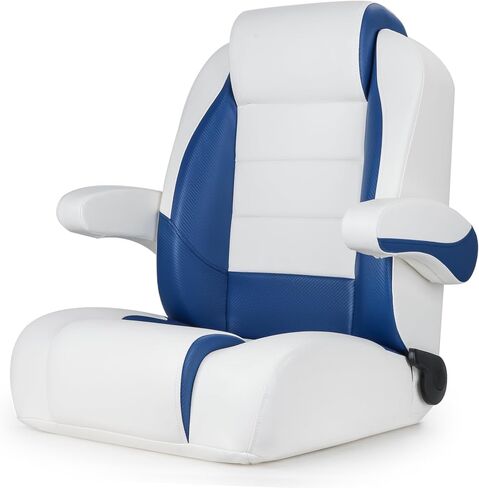 Premium Reclining Pontoon High Back & Low Back Captain's Chair Boat Bucket Seat with Removable Armrest in Saudi Arabia