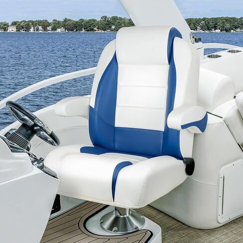 Premium Reclining Pontoon High Back & Low Back Captain's Chair Boat Bucket Seat with Removable Armrest in Saudi Arabia