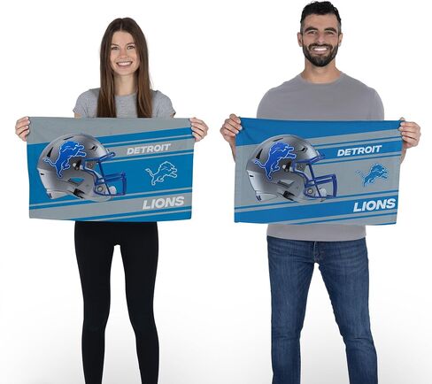NORTHWEST NFL Detroit Lions 2-Pack Fan Towel Set, 16" x 25" Each, Swipe, Team Colors in Saudi Arabia