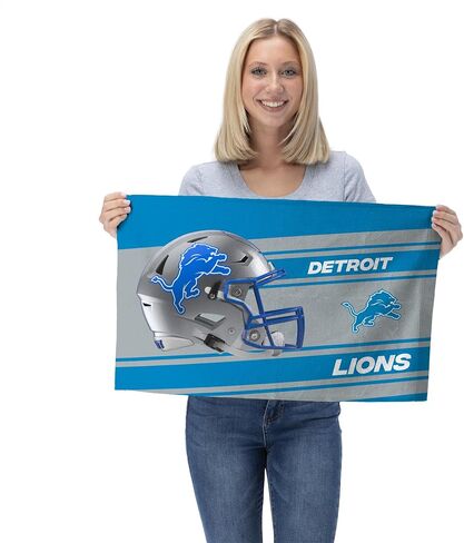 NORTHWEST NFL Detroit Lions 2-Pack Fan Towel Set, 16" x 25" Each, Swipe, Team Colors in Saudi Arabia
