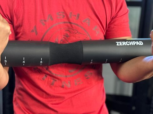 Barbell Pad Squat Pad Designed Specifically for Zercher Squats - Great for Zercher Squats, Front Squats and Hip Thrusts — Extra Long Length—Fit Standard and Olympic Bars Perfectly in Saudi Arabia