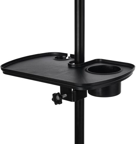 Adjustable Microphone Stand Tray, Clamp-On Utility Shelf With Drink & Mic Holders For Recording, Streaming, Karaoke, Performance in Saudi Arabia