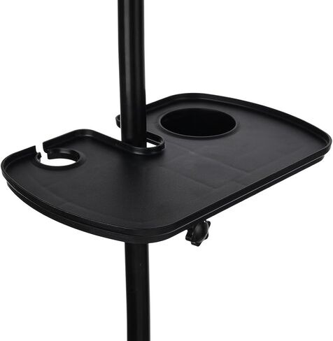 Adjustable Microphone Stand Tray, Clamp-On Utility Shelf With Drink & Mic Holders For Recording, Streaming, Karaoke, Performance in Saudi Arabia