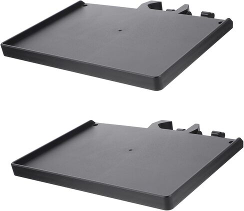 2pcs Microphone Stand Tray with Abs Clamp Shelf Durable Sound Card Holder for Live Broadcast Stage Studio Office and Recording Accessories Storage Black in Saudi Arabia
