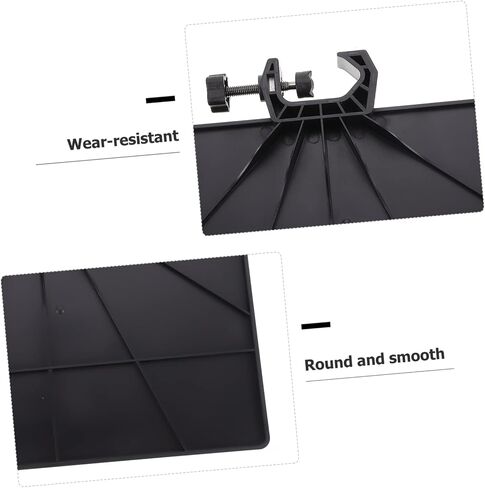 2pcs Microphone Stand Tray with Abs Clamp Shelf Durable Sound Card Holder for Live Broadcast Stage Studio Office and Recording Accessories Storage Black in Saudi Arabia