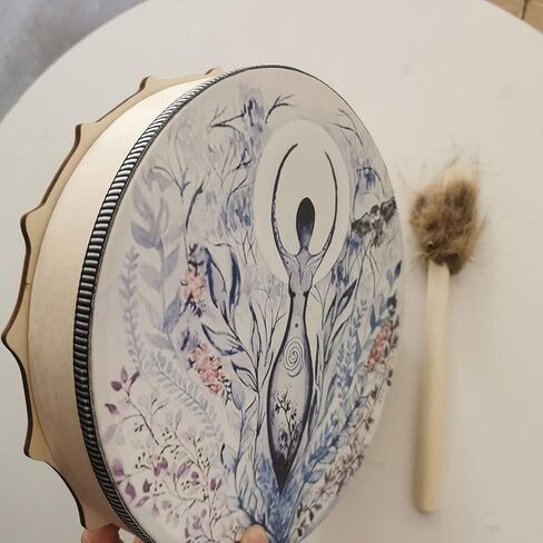 Shaman Drum Spirit Music Shamanic Drum with Rope Handles and Mallets, Multipurpose for Healing and Sound Healing (2) in Saudi Arabia