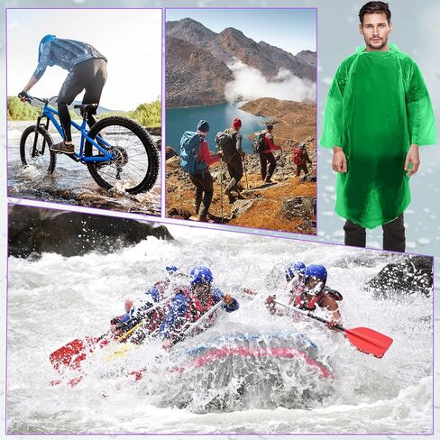 Pasimy 150 Pcs Disposable Rain Ponchos Bulk for Adults Emergency Ponchos with Hood for Man Women Travelling Camping Hiking in Saudi Arabia