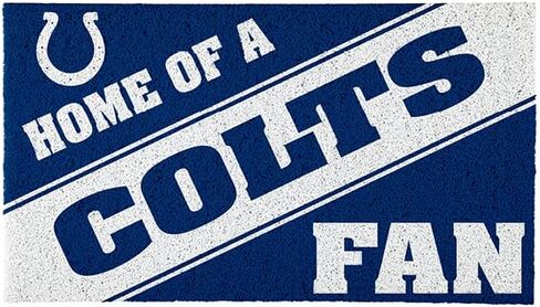 سجادة باب رياضية مرخصة رسميًا مقاس 28 × 16 بوصة من Team Sports America Indianapolis Colts، سجادة لمحبي الرياضات الداخلية والخارجية مقاس 28 × 16 بوصة in Saudi Arabia