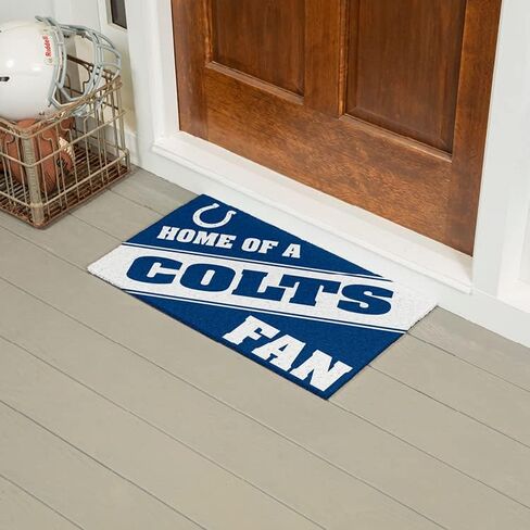 سجادة باب رياضية مرخصة رسميًا مقاس 28 × 16 بوصة من Team Sports America Indianapolis Colts، سجادة لمحبي الرياضات الداخلية والخارجية مقاس 28 × 16 بوصة in Saudi Arabia
