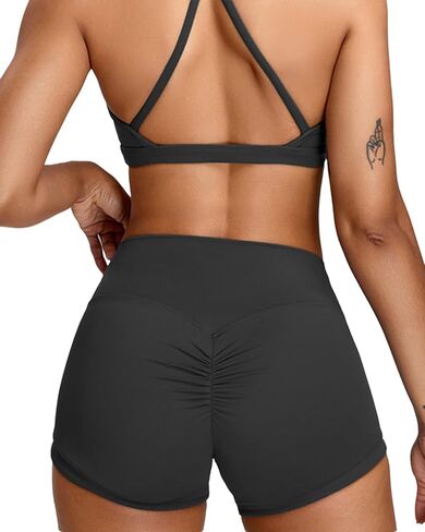 Women's Biker Shorts No Front Seam High Waist Workout Gym Yoga Running Shorts in Saudi Arabia
