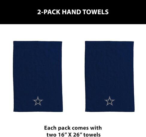 Northwest Dallas Cowboys NFL Team Logo Hand Towel 2 Pack 16 x 26 Inches in Saudi Arabia