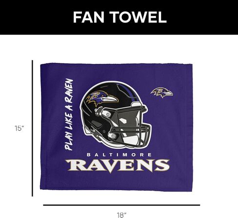 Northwest Baltimore Ravens NFL Rally - منشفة رالي 18 × 15 بوصة in Saudi Arabia