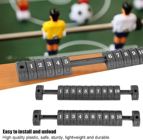 2pcs Table Football Counter 10 Numbers Scoring Score Counter Indicator for Standard Foosball Tables(Black) in Saudi Arabia