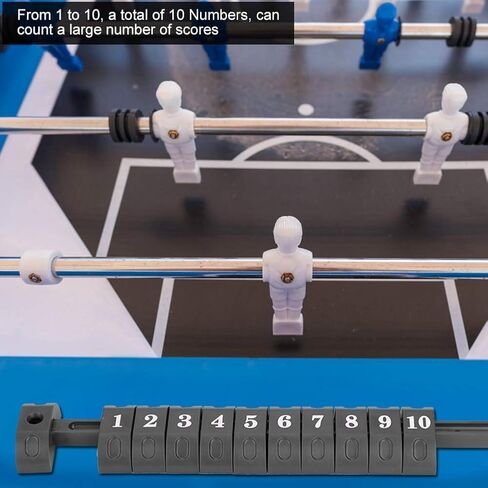 2pcs Table Football Counter 10 Numbers Scoring Score Counter Indicator for Standard Foosball Tables(Black) in Saudi Arabia