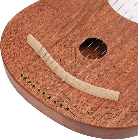 Lyre Harp 10 Strings Portable Mini Harp with Tuning Wrench Excellent Okoume Material Bone Saddle for Beginners Children Students Music Practice Performance in Saudi Arabia