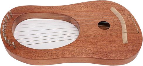 Lyre Harp 10 Strings Portable Mini Harp with Tuning Wrench Excellent Okoume Material Bone Saddle for Beginners Children Students Music Practice Performance in Saudi Arabia