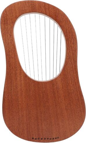 Lyre Harp 10 Strings Portable Mini Harp with Tuning Wrench Excellent Okoume Material Bone Saddle for Beginners Children Students Music Practice Performance in Saudi Arabia