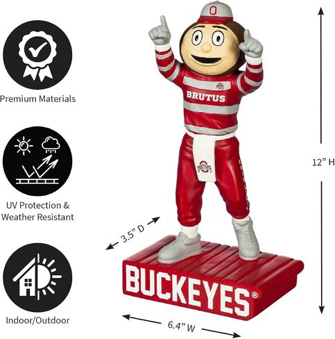 Team Sports America NCAA Ohio State University Fun Colorful Mascot Statue 12 Inches Tall in Saudi Arabia