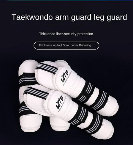 Taekwondo Shin Protector Forearm Elbow Arm Guards, WT MMA Martial Arts Boxing Kickboxing Karate Sparring Gear Muay Thi Training Match Gym for Men Women Youth Kids in Saudi Arabia