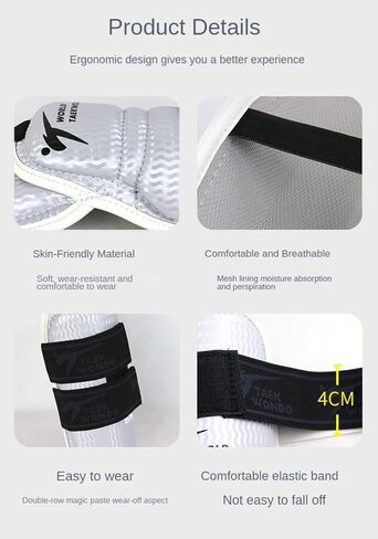 Taekwondo Shin Protector Forearm Elbow Arm Guards, WT MMA Martial Arts Boxing Kickboxing Karate Sparring Gear Muay Thi Training Match Gym for Men Women Youth Kids in Saudi Arabia
