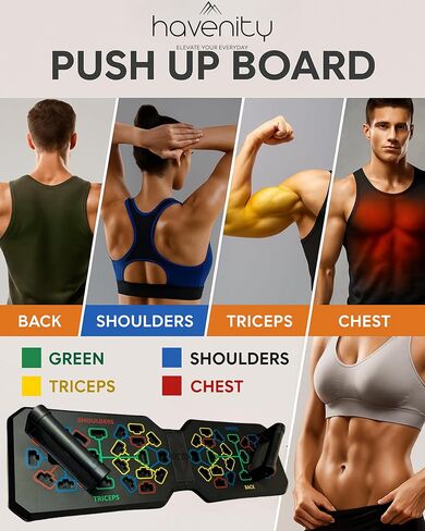 Push Up Board Fitness, Foldable 20 in 1 Push Up Bar at Home Gym, Multi-Functional Pushup Stands for Chest Muscle Exercise, Pushup Stands for Strength Training Portable Exercise Equipment for Men & Women in Saudi Arabia