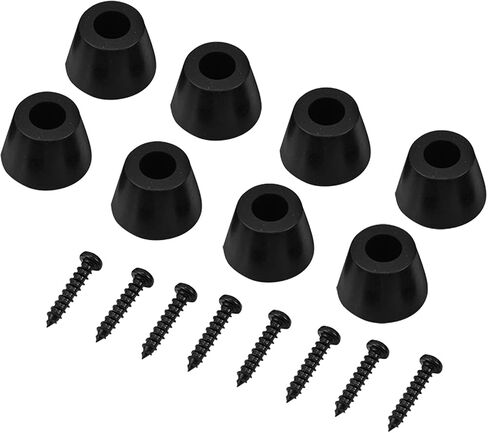CHICIRIS 30x20mm Rubber Feet Anti Vibration Stand for Speaker Guitar Amplifier, Set of 4 Pads with Screws, Ideal for Minimizing Vibration and Enhancing Sound Quality in Saudi Arabia