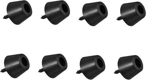 CHICIRIS 30x20mm Rubber Feet Anti Vibration Stand for Speaker Guitar Amplifier, Set of 4 Pads with Screws, Ideal for Minimizing Vibration and Enhancing Sound Quality in Saudi Arabia