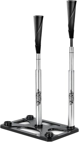 5 Position Batting Tee,Hitting Tee Height Adjustable 24-46 Inch Baseball Tee with 2 Rubber Top,Aluminum Pole,Metal Base Softball Tee for All Players Practice Inside, Middle,Outside in Kuwait