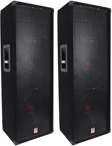 (2) Rockville RSG12.2 Dual 12 2000 Watt 3Way 4-Ohm Passive DJ/Pro Audio Speaker in Saudi Arabia