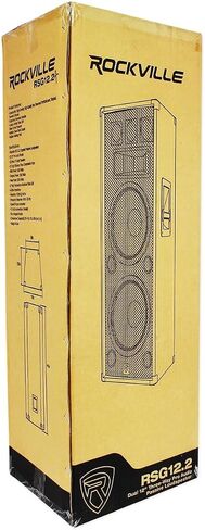 (2) Rockville RSG12.2 Dual 12 2000 Watt 3Way 4-Ohm Passive DJ/Pro Audio Speaker in Saudi Arabia