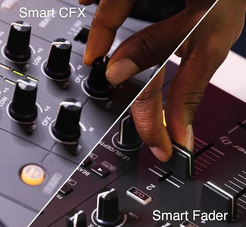 Pioneer DJ DDJ FLX4 2-Channel DJ Controller - Black Bundle with Gator Case, Headphones, and Austin Bazaar Polishing Cloth in Kuwait
