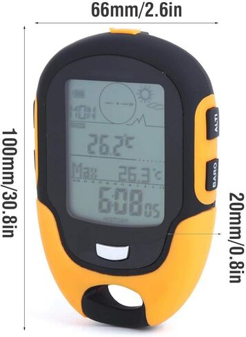 Electronic Altimeter, FR510 ABS IPX4 Outdoor NavigationAltitude MeterTemperature Humidity CompassWeatherTrend IndicatorAltitude measurementBarometer in Saudi Arabia