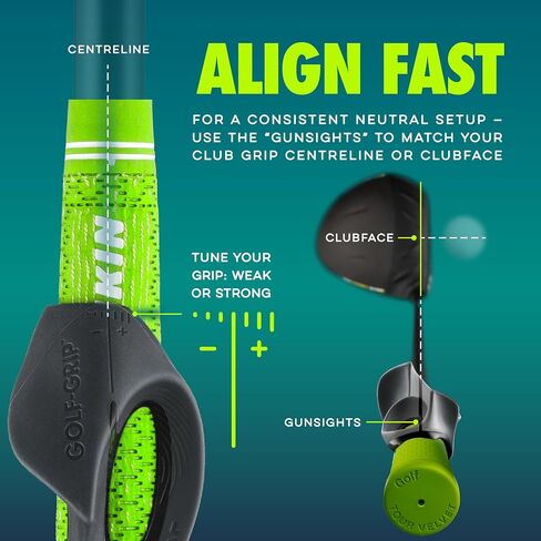 مدرب قبضة الجولف GOLF-GRIP™ للاعبي الجولف الذين يستخدمون اليد اليسرى واليمنى - مساعد تدريب الجولف سهل الارتداء لوضع اليد المناسب وتقنية التأرجح - ضرب بشكل مستقيم ولقطات أطول وإصلاح الشرائح أو الخطافات in Saudi Arabia