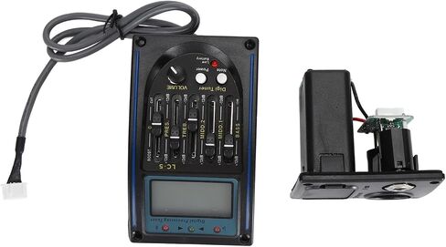 Drfeify Chromatic Tuner 5 Band Equalizer Acoustic Guitar Preamps Piezo Pickup Easy Assembly for Guitarists and Bassists in Saudi Arabia