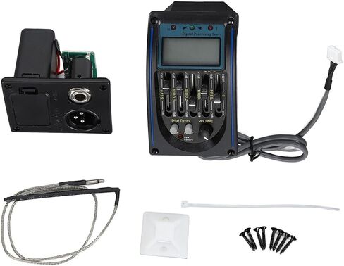 Drfeify Chromatic Tuner 5 Band Equalizer Acoustic Guitar Preamps Piezo Pickup Easy Assembly for Guitarists and Bassists in Saudi Arabia