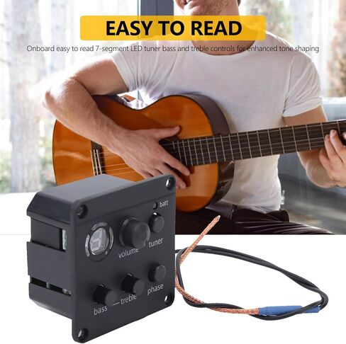 أنظمة Preamp المدمجة، 3، التحكم في مستوى الصوت/تشكيل النغمة/المرحلة، موالف LED، سهل التركيب، بصمة قدم صغيرة، التقاط جيتار صوتي من Sonicore in Saudi Arabia