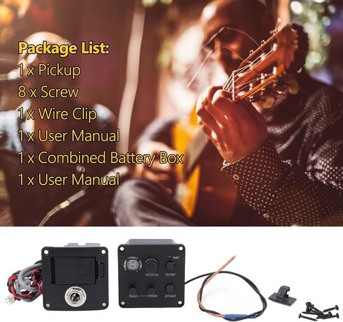 أنظمة Preamp المدمجة، 3، التحكم في مستوى الصوت/تشكيل النغمة/المرحلة، موالف LED، سهل التركيب، بصمة قدم صغيرة، التقاط جيتار صوتي من Sonicore in Saudi Arabia