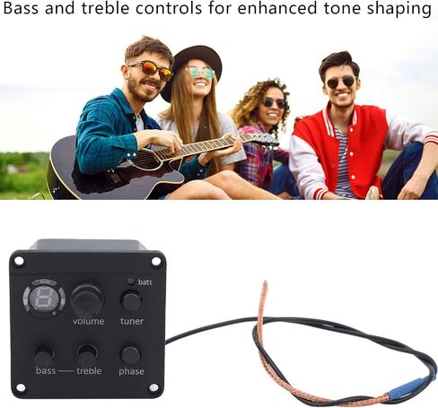 أنظمة Preamp المدمجة، 3، التحكم في مستوى الصوت/تشكيل النغمة/المرحلة، موالف LED، سهل التركيب، بصمة قدم صغيرة، التقاط جيتار صوتي من Sonicore in Saudi Arabia