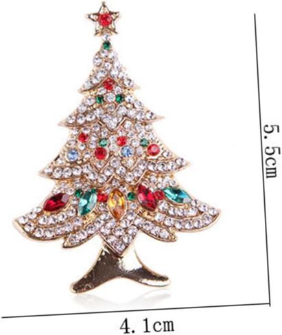 Homoyoyo شجرة عيد الميلاد بروش شارات عيد الميلاد دبوس زينة عيد الميلاد الحلي عيد الميلاد دبابيس قلادة عيد الميلاد دبابيس المطاطية ترصيع أساور المجوهرات اكسسوارات الذهب in Kuwait