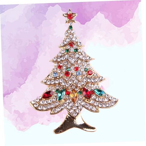 Homoyoyo شجرة عيد الميلاد بروش شارات عيد الميلاد دبوس زينة عيد الميلاد الحلي عيد الميلاد دبابيس قلادة عيد الميلاد دبابيس المطاطية ترصيع أساور المجوهرات اكسسوارات الذهب in Kuwait