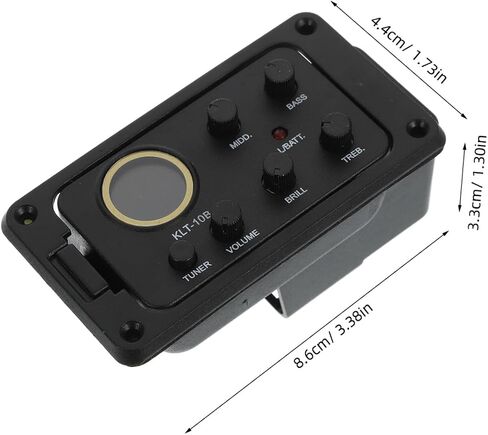 Acoustic Guitar Pickup with 4 Band Eq Preamp and Volume Control for Enhanced Sound Clarity Piezo Pickup for Folk Guitar in Saudi Arabia