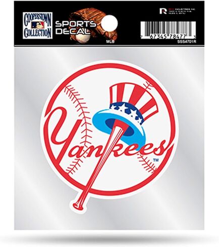 Yankees Clear Backer Decal W/Retro Logo (4"X4") SSS4701R Yankees Clear Backer Decal W/Retro Logo (4"X4") in Saudi Arabia