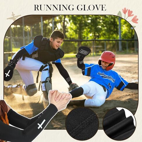 Geyoga Christian Sport Set Sliding Mitt and Cross Arm Sleeve Baseball Religious Glove Sliding Mitt Cooling Arm Sleeves in Saudi Arabia