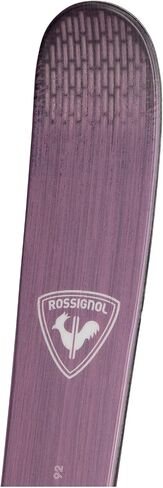 Rossignol Women's Rallybird Soul 92 متين ومستقر وسريع الاستجابة وناعم ومرن وقابل للمناورة في جميع الجبال على المنحدرات الحرة والتزلج على الجليد في جبال الألب ورياضات الثلج المفتوحة بدون روابط in Saudi Arabia