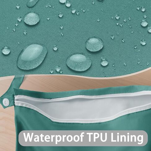 Waterproof Wet Bag for Swimsuit & Towel - Reusable Clothes TPU Lining Wet Dry Bag for Swimming, Travel, Beach and Gym, Zippered Cloth for Travel Essentials, 12.5" x 16", Navy Blue in Saudi Arabia
