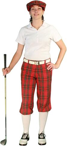 Golf Knickers Outfit - Stewart Collection - Matching Golf Cap and Over-The-Calf Socks: Ladies 'Par 5' - Royal Stewart in Saudi Arabia