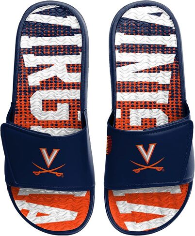 FOCO Virginia Cavaliers NCAA Mens Gradient Wordmark Gel Slide - M in Saudi Arabia