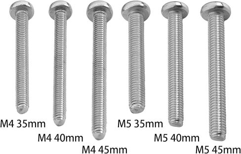 4 قطعة مسمار من الفولاذ المقاوم للصدأ على الرقبة برأس متقاطع للجيتار 35 مللي متر مسامير وإدراج M4 للجيتار والباس in Kuwait