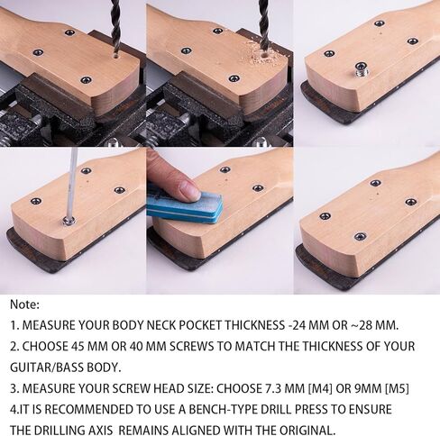 4 قطعة مسمار من الفولاذ المقاوم للصدأ على الرقبة برأس متقاطع للجيتار 35 مللي متر مسامير وإدراج M4 للجيتار والباس in Kuwait